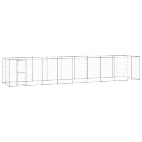 Outdoor Dog Kennel Galvanized Steel 234.4 ft¬≤
